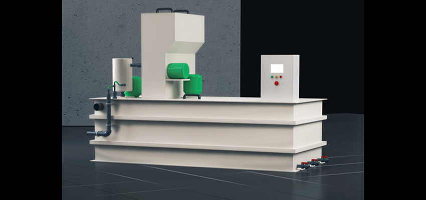 Polyelectrolyte preparation unit